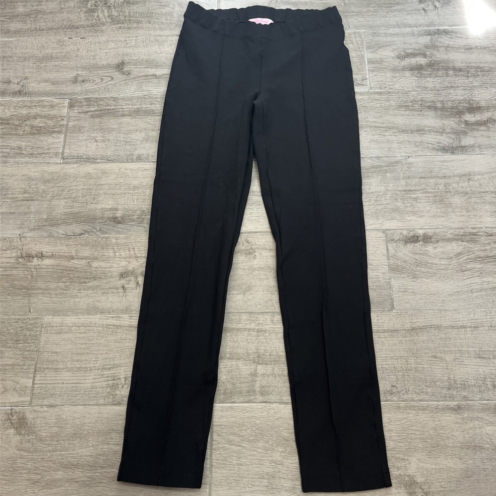 Lilly Pulitzer Black High Waist Stretch Pants Work Casual Pants Women's Size S